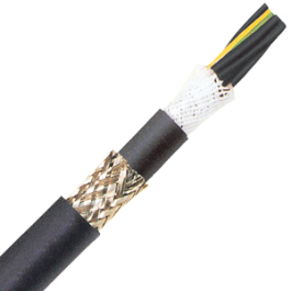 8914044S - LAPP ÖLFLEX® FD 890 CY Shielded Multiconductor Cable - 14 AWG 4  Conductor - Black