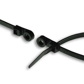 1000 Kits 7" Inch Plastic Standard Cable Zip Ties Tensile Rating 50 lb. 