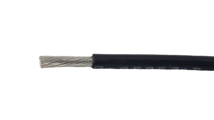 Alpha Wire EcoWire® Hook-Up/Lead Wire - 28 AWG 7 Stranded Conductor -  Tinned copper - 600V - Black - 100 ft