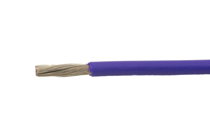 Alpha Wire EcoWire® Hook-Up/Lead Wire - 28 AWG 7 Stranded Conductor -  Tinned copper - 600V - Violet - 1000 ft