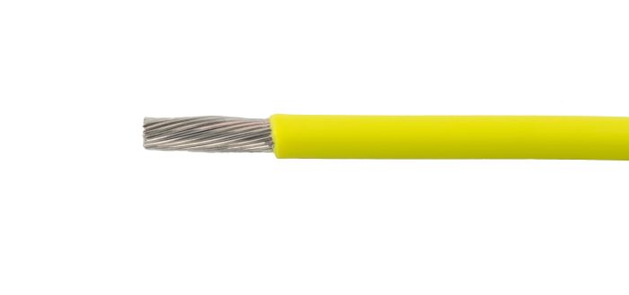 Alpha Wire EcoWire® 600V Hook-up / Lead Wire - 18 AWG Stranded Conductor -  Tinned copper - Yellow - 100ft - 6715 YL005