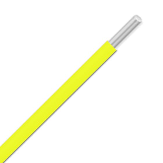UL1199 PTFE Hook-Up Wire - 28AWG Solid Conductor - Yellow