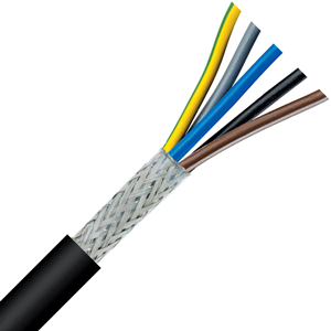 1024434 - LAPP ÖLFLEX® HEAT 125 C MC High Temperature Control Cable -  Shielded - 14 AWG 3 Conductor - Black