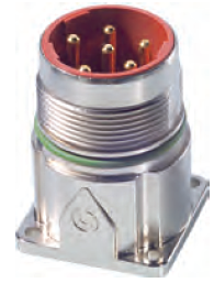 76003000 - LAPP EPIC® POWER LS1 Style A1 - Straight panel mount inlet with male contacts - 5 + PE Contacts