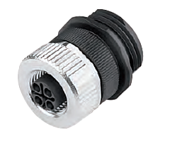 44423145 - LAPP EPIC® POWER M12 Panel Mount Base - Straight Field Wireable Female