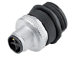 44423144 - LAPP EPIC® POWER M12 Panel Mount Base - Straight Field Wireable Male