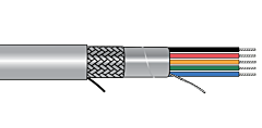 Alpha EcoCable&reg;  SupraShield Multiconductor Cable - 16 AWG 15 Conductor - Slate - 600V - 1000 ft