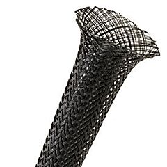 1/8 inch, Flexo® PET (PTN) Expandable Sleeving - Braided, Black
