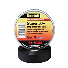 Scotch Super 33+ Professional Grade Vinyl Electrical Tape - Black