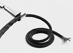 TE Raychem RW-200 1/2 inch Single Wall Heat Shrink Tubing - Black