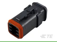 Deutsch DT housing for female terminals, 6 position, Black