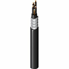 6054 - Belden ACIC - 12; 14 AWG 7; 3; 1 Conductor - Unshielded Polyvinyl Chloride - Black - 0.13 m