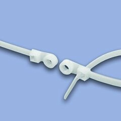 Advanced Cable Ties - 7 inch Nylon Cable Tie with Mounting Hole - 50lb Strength - Natural
