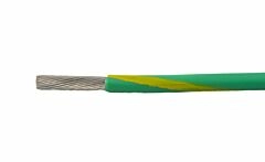 Alpha 67075 GY034 Metric EcoWire&reg; Hook-Up/Lead Wire - 19 AWG - 42/0.16 Stranding Green/yellow mPPE Insulation - 500 Meter Put-Up