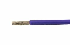 Alpha Wire EcoWire&reg;  Hook-Up/Lead Wire - 14 AWG 41 Stranded Conductor - Tinned copper - 600V - Violet - 100 ft