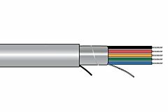 Alpha Xtra-Guard®1 Foil Shield Multiconductor Cable - 16 AWG 3 Conductor - Slate - 300V - 1000 ft - Color Code I2