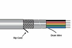 Alpha Xtra-Guard®1 SupraShield Multiconductor Cable - 20 AWG 2 Conductor - Slate - 300V - 1000 ft