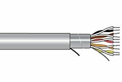Alpha Xtra-Guard®1 Foil Shield Multipair Cable - 26 AWG 5 Pair - Slate - 300V - 1000 ft