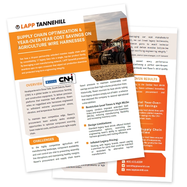Strategic Supply Chain Optimization: How a Global Ag Equipment Leader Saved Big on Wire Harnesses
