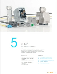 LAPP EPIC Full Catalog