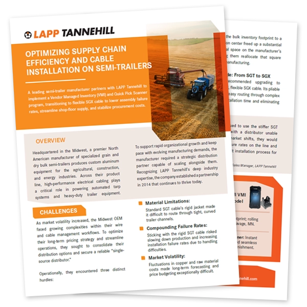 Optimizing Supply Chain Efficiency and Cable Installation on Semi-Trailers