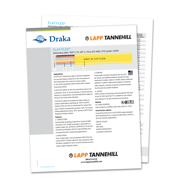 Draka FLATFLEX® Flexible Festooning Cable Prysmian Group News