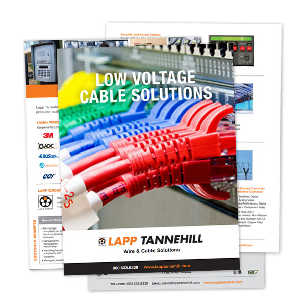 PDF Spread Thumbnail of LAPP Tannehill's Low Voltage Cable Solutions brochure